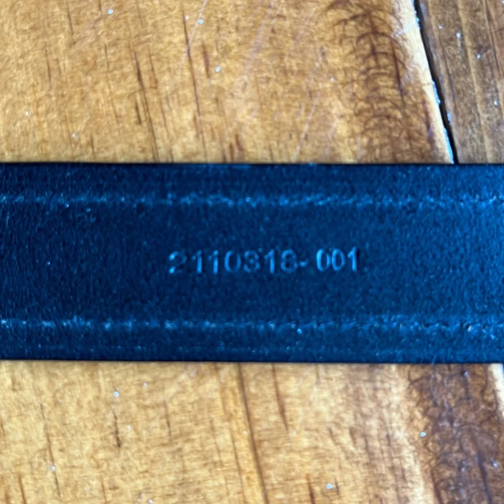 Polo Ralph Lauren Italian Black Leather Belt Sz 42